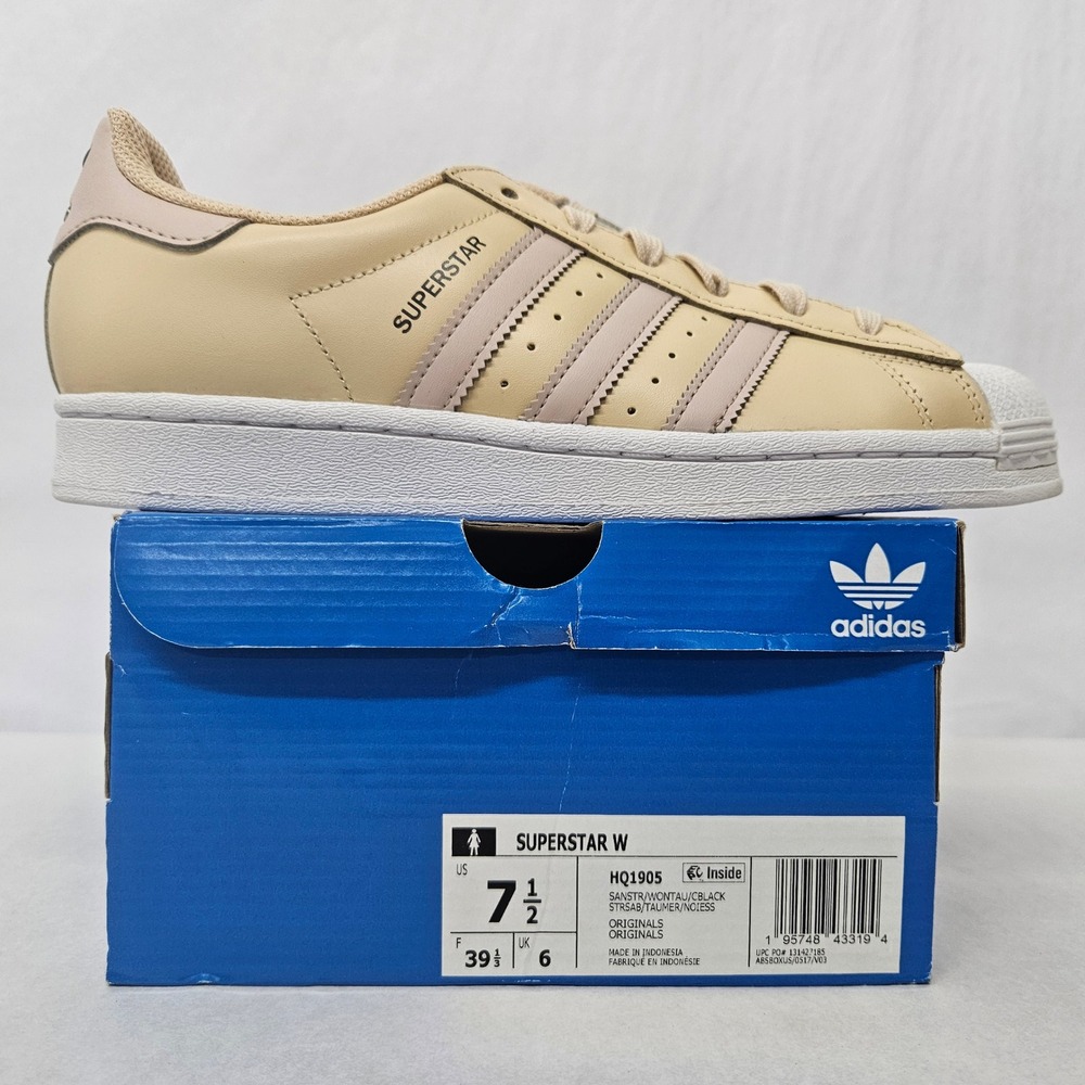 Adidas Superstar‎ Casual Sneakers HQ1905 Sand Strata Wonder Taupe Women Size 7.5